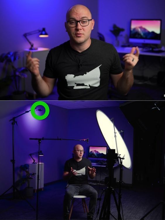 “YouTubers recording a sponsored video with brand products.”