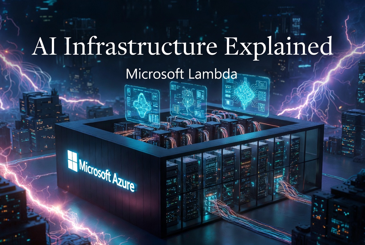 Modern AI data center with cloud computing servers and NVIDIA GPU infrastructure
