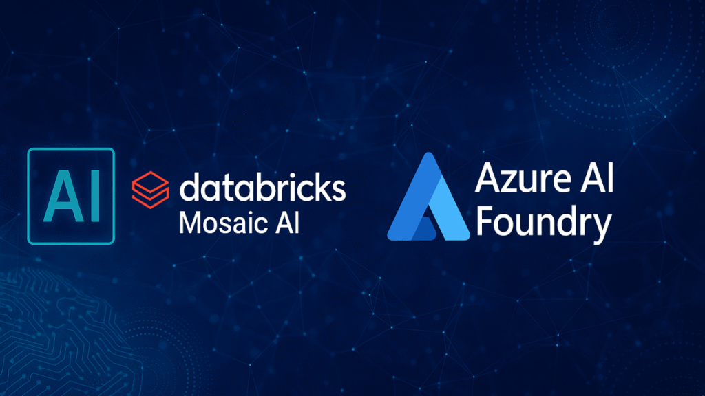 Databricks open-source AI competition between the U.S. and China shown in a futuristic digital illustration.