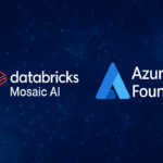 Databricks open-source AI competition between the U.S. and China shown in a futuristic digital illustration.