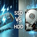 "SSD vs HDD comparison featured image showing a sleek NVMe SSD