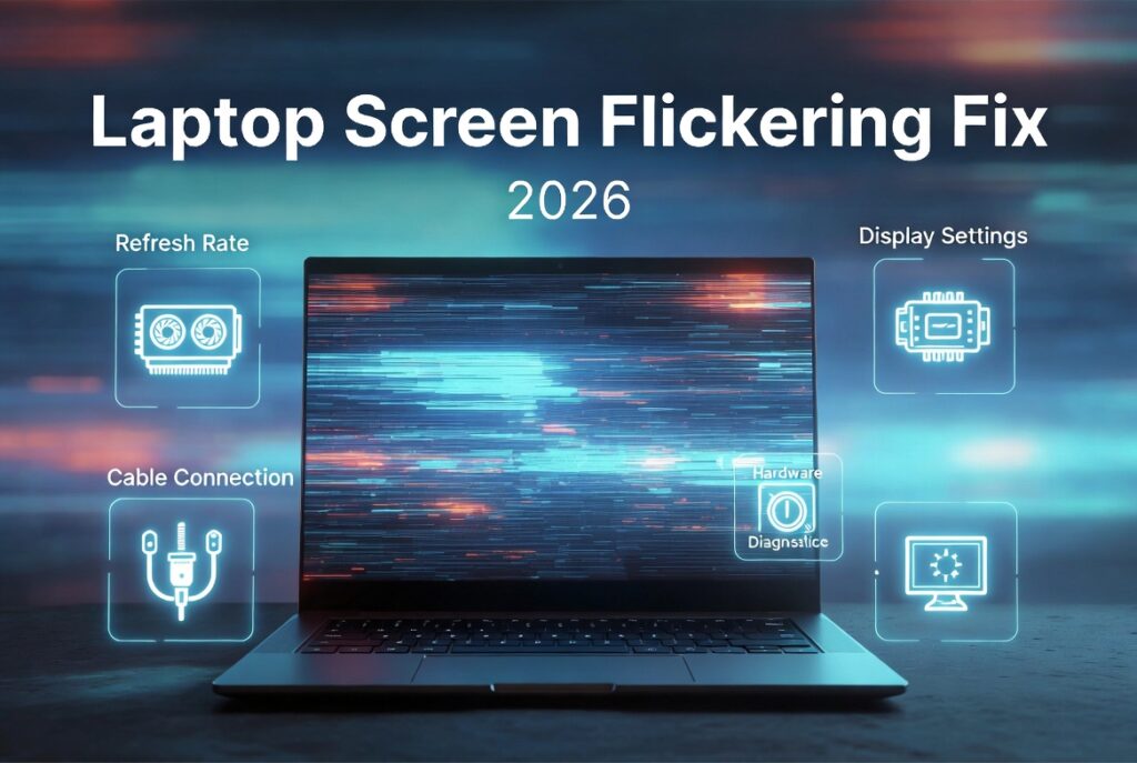 laptop screen flickering problem solution