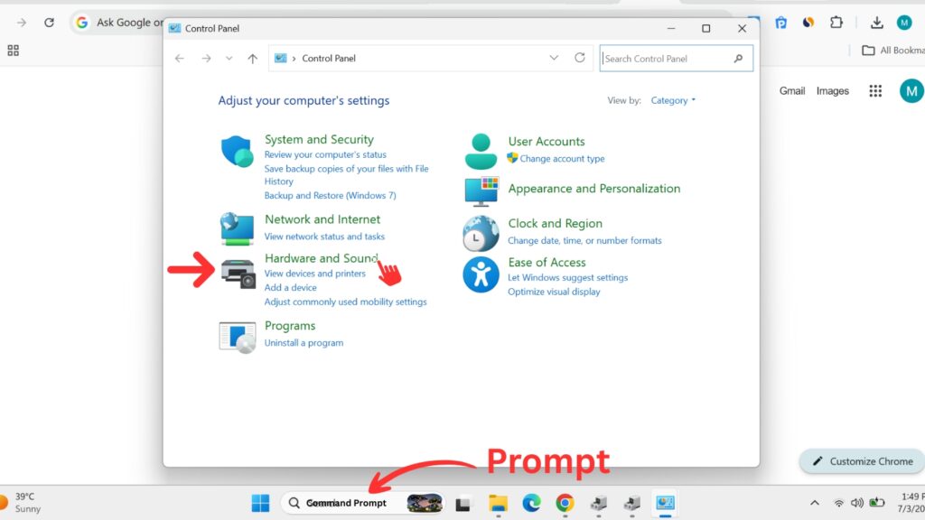 Windows Device Manager USB Root Hub Properties showing a red arrow pointing to the checked option to allow the computer to turn off this device to save power.