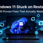 Windows 11 stuck on restart screen with loading circle