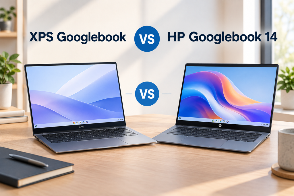 XPS Googlebook vs HP Googlebook 14 comparison