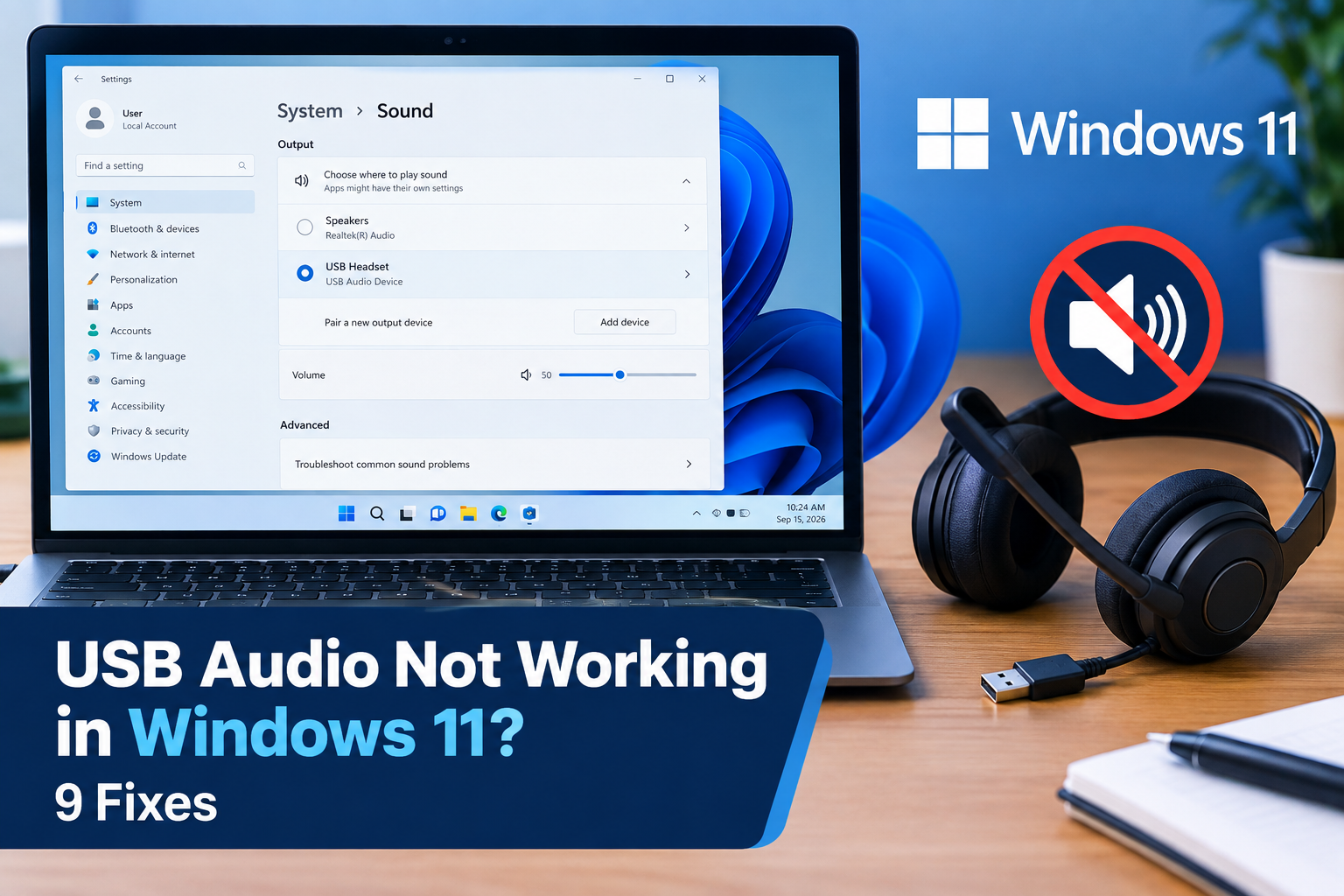 Windows 11 USB audio not working after an update